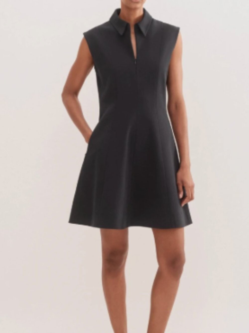ME+EM Travel Tailoring Short Dress In Navy Size 8